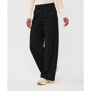 NEW ESQUALO wide leg trouser in black
